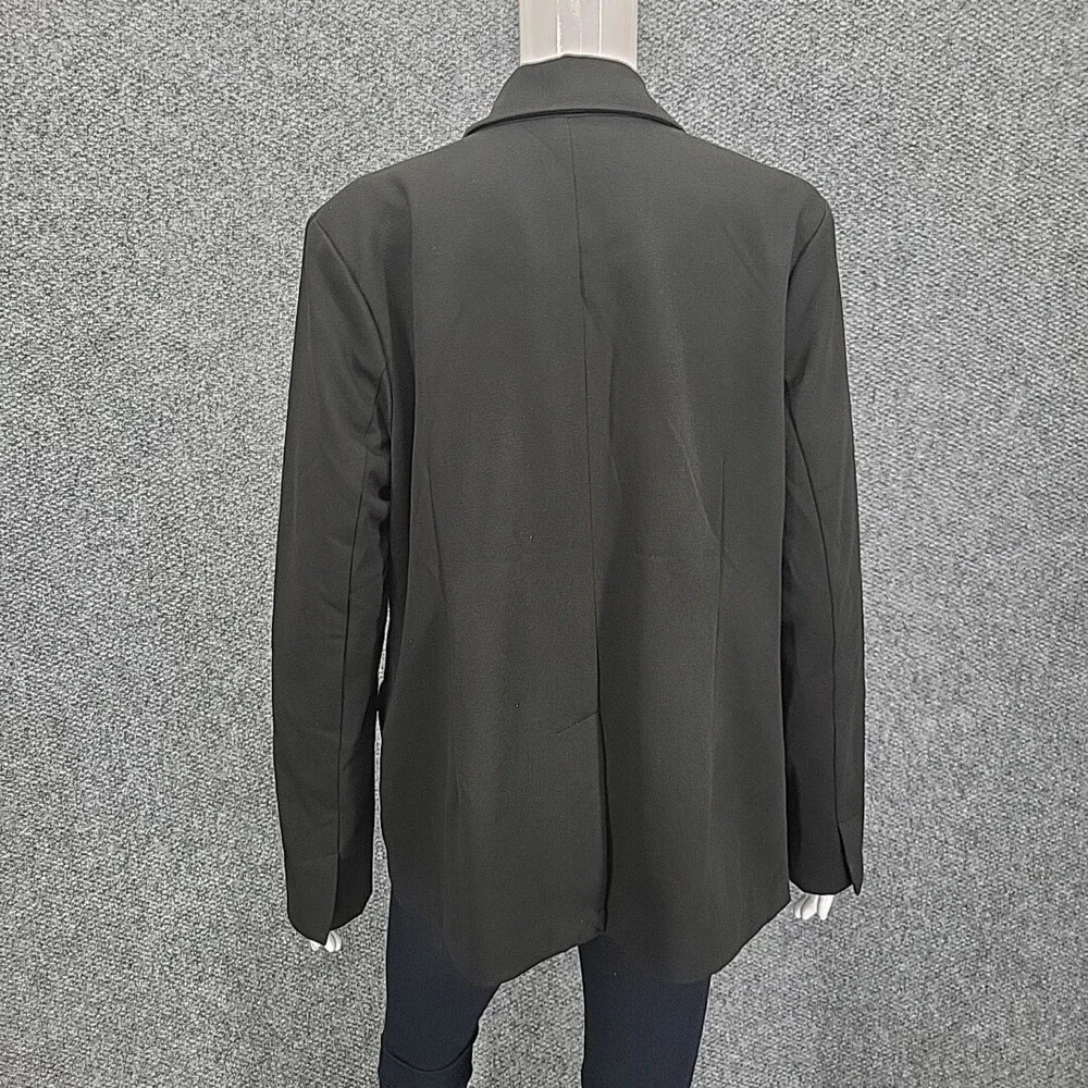 Studio Park Womens Dressy Work Office Casual Blazer Large Size Black Jacket